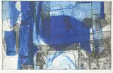John Kenneth Esler, Blue Intrusion #A/P, 1969, colour etching on paper