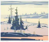 Robert Genn, Winter #AP, colour silkscreen on paper