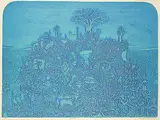 Sergio Gonzalez-Tornero, Nocturne #6/100, 1965, colour etching on paper