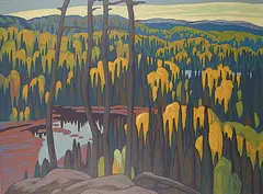 Lawren Harris, Algoma County, silkscreen on paper board