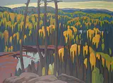 Lawren Harris, Algoma County, silkscreen on paper board
