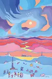 Ted Harrison, Amazing Visions #7/250, 1996, photolithographic reproduction on paper