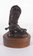 Malcom James MacKenzie, Untitled - Cowboy Boot #10/50, bronze sculpture