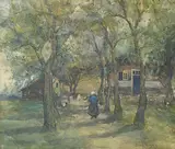 Alme Leon Meyvis, Untitled - Daily Chores, watercolour on paper