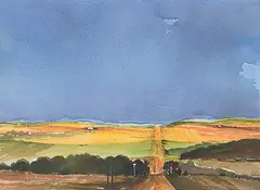 Susan Nolan, Country Road, 1995, watercolour on paper