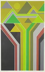 Kenneth Samuelson, Springtime #4/37, 1977, colour silkscreen on paper