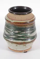 Walter Drohan, #1-1 Vase [Copperwire], 1964, glazed ceramic