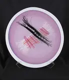 Robert Buick, Abstract Tartan Platter, 1999, glass