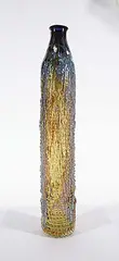 Pavel Hlava, Tall Amber Vase, glass