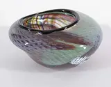 Helen Kovacs, Oval Patterned Vase, 1989, glass