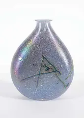 James Norton, Iridescent Vase, 1986, glass