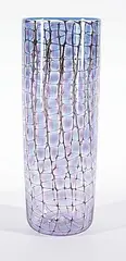 Tom Philabaum, Black Grid Vase, 1999, glass