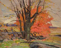 Frank Leonard Brooks, Old Tree, 1934, oil on panel