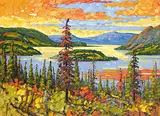 Bove Island, Yukon by Rod Charlesworth, oil on canvas, sold Apr 2015