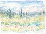 Nancy Day, Near the Top, 1990, watercolour on paper