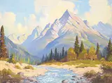 Princess Margaret - Rose Mountain by Roland Gissing, oil on canvas, sold Apr 2015