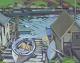 Rene Hebert, Herring Cove, 1980, oil on canvas