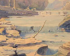 Bernard Middleton, Untitled - The Falls, 1935, watercolour on paper