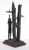 Harry O'Hanlon, Offering to the Medicine Tree #4/25, 1980, bronze sculpture
