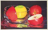 Mary Frances West Pratt, B.C. Delicious #33/75, 1994, colour wood block on paper