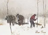 Allen Sapp, His Friend Went for a Rabbit
