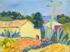 Jori Smith, Maison du Midi, oil on paper board