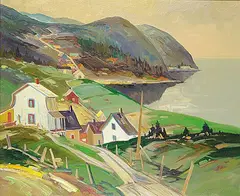 Port au Persil Charlevoix by Louis Tremblay, 2001, oil on canvas, sold Apr 2015