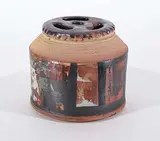 Annemarie Schmid Esler, Untitled - Hand Painted Vase, 1968, glazed ceramic