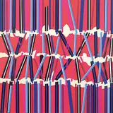 Harry Mitsuo Kiyooka, Triple Play #A/P, colour silkscreen on paper