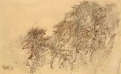 Ronald John Spickett, Prairie Theme No.29, 1961, ink wash on paper