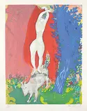 Marc Chagall, Femme de Cirque [Circus Woman] #148/150, 1960, colour lithograph on paper