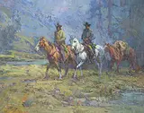 Jack Elmo King, Untitled - Riding out of the Storm