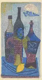 Maxwell Bennett Bates, Bottles #3/14, 1958, colour lithograph on paper