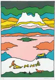 Ted Harrison, Lake of Silence #116/150, 1980, colour silkscreen on paper