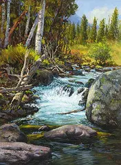 John T. Jones, The Falls, 2009, oil on canvas