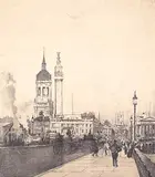 James Kerr-Lawson, Untitled - European Street Scene, lithograph on paper