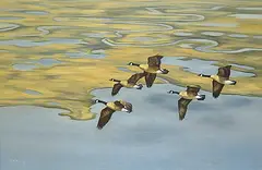 Norman Kelly, Over the Tundra, oil on canvas