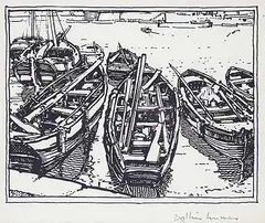 Arthur Lismer, Untitled - Small Crafts, 1925, photo relief print on paper
