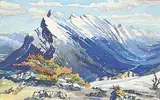 Dora Helen Mackie, Untitled - Mountain Scene