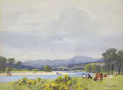 James MacLaren, Lognant Hill On the Tay, watercolour on paper