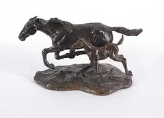 Len Monical, Wild Mare #6/20, 1980, bronze sculpture