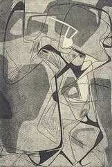 James Stanford Perrott, After Martha Graham #A/P, 1955, etching on paper