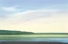 Harry Savage, East of Kingman, 1989, watercolour on paper