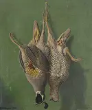 Edward Scrope Shrapnel, Untitled - Male and Female Quail, 1914, oil on canvas
