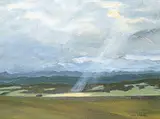 Jean Davenall Turner, Near Millarville, oil on canvas