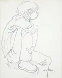 William Arthur Winter, Untitled - Seated Boy