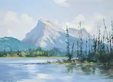 Karl E. Wood, Vermillion Lk. and Mt. Rundle