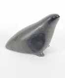 Alex Ippak, Bird, dark green stone carving