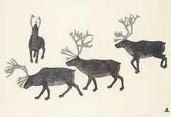 Solomon Karpik, Scent of the Approaching Hunter #22/50, 1983, stonecut on paper