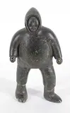 Timothy Kutchaka, Untitled - Mighty Hunter, dark green stone carving